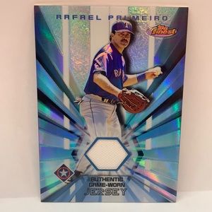 2002 Topps Finest Jersey Relics Rafael Palmeiro Rangers #FRJ-RP (016)